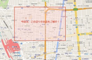 名古屋駅（名駅）周辺の飲屋街マップ