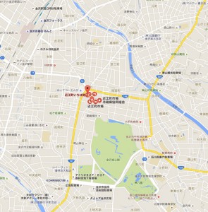 金沢市近江町市場の地図（map）