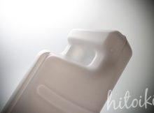 人気のセラミックファンヒーター（シャープのHX-F120-W）の加湿器用給水タンクの取っ手部分