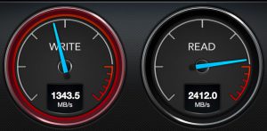 MacBookPro13インチ（2017年モデル）の256GBのSSDの実際の速度は？スピードテスト結果！