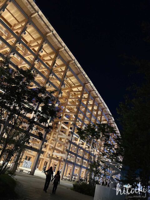 EXPO2025(大阪・関西万博)大屋根リングの夜景